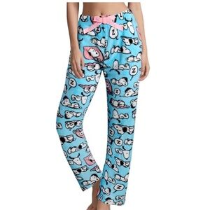 Snoopy fleece pajama pants NWOT